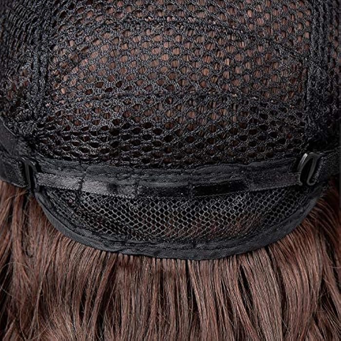 DILLARDS Lau-Daily Dark Brown Synthetic Wigs Wavy Long Wigs Brown Curly Long Wigs For Women And Ladies - Image 4